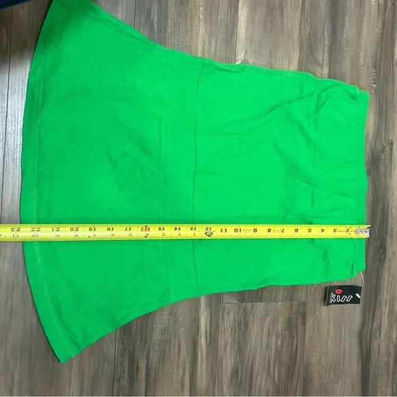 Kiss New Y2K Green 100% Cotton Mini Dress - Picture 6 of 6